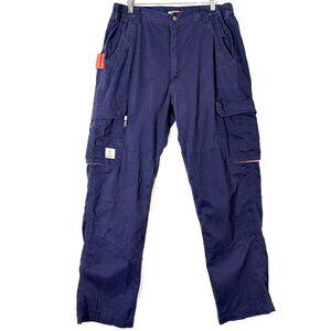 BOCOMOL FR Flame Resistant Double Knee Utility CAT 2 Cargo Pants Mens 34 Blue